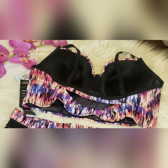 Torrid Bikini Swim Set 3X Mirage Lattice Mesh - Picture 13 of 14